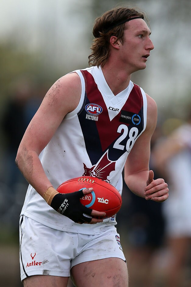 TAC CUP 2016 Rd 16 - Oakleigh Chargers v Sandringham Dragons MELBOURNE, AUSTRALIA - AUGUST 13: Lachlan Filipovic of Sandringham during the round 16 TAC Cup match between Oakleigh and Sandringham at Warrawee Oval on August 13, 2016 in Melbourne, Australia. (Photo by Jack Thomas/AFL Media)